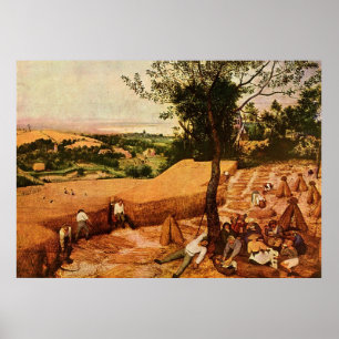 Póster Pieter Bruegel's The Harvesters (1565)