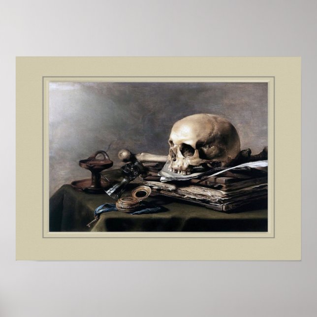 Poster Pieter Claesz, vida morta (Frente)