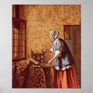 Póster Pieter de Hooch - morre Goldwagerin