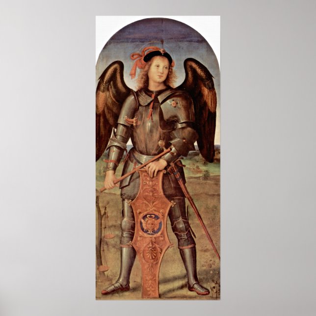 Poster Pietro Perugino - Archangel Michael (Frente)