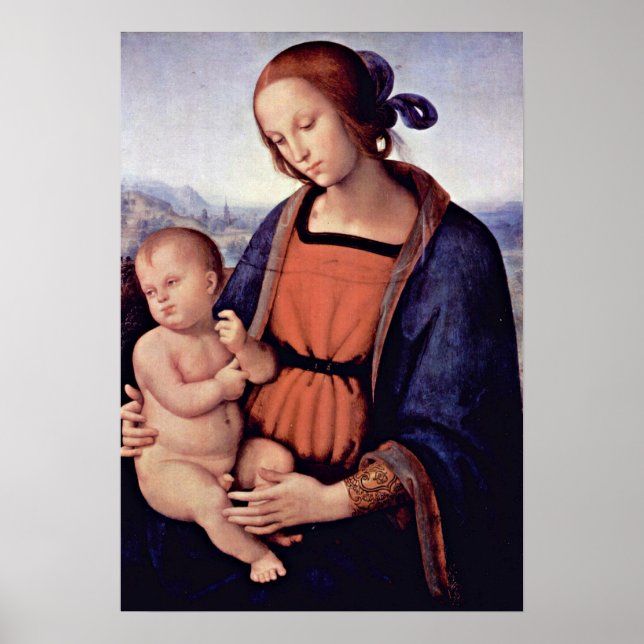 Póster Pietro Perugino - Madonna (Frente)