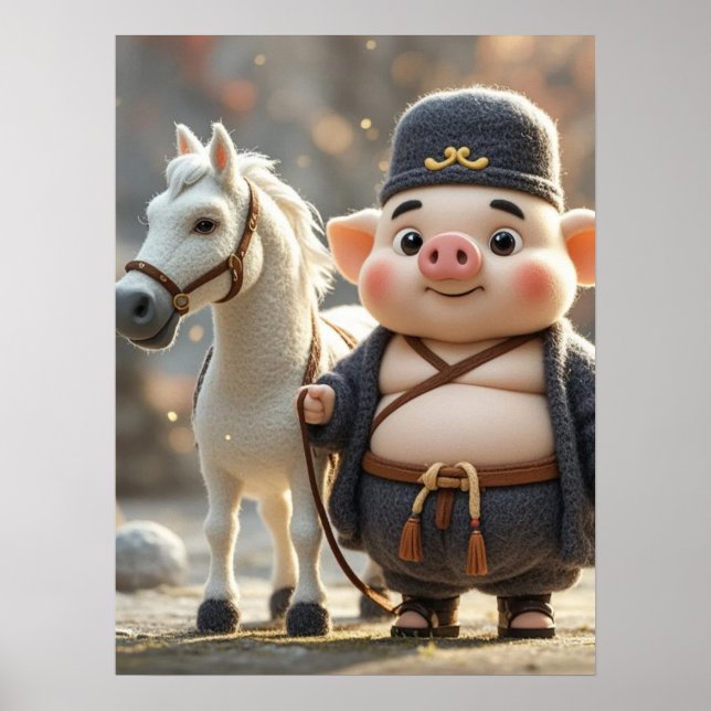 Poster Pig e Sua Steed: Viagem de Whimsy (Frente)