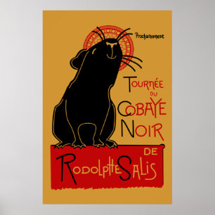 Poster Pig Nouveau
