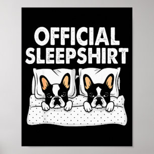 Poster Pijama de dormir para cachorro Boston Terrier Cami