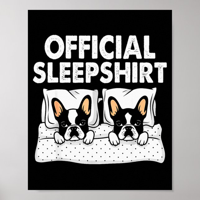 Poster Pijama de dormir para cachorro Boston Terrier Cami (Frente)