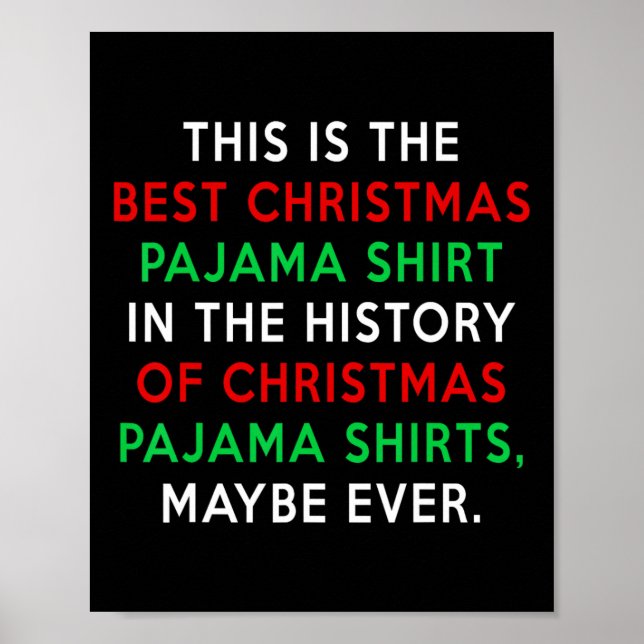 Poster Pijama de Natal Trump - Coisa Engraçada (Frente)