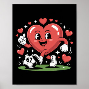 Poster Pijama do Dia dos Namorados Meme Coração de Futebo