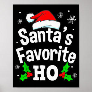 Poster Pijama Natalino Divertido Favorito do Papai Noel T