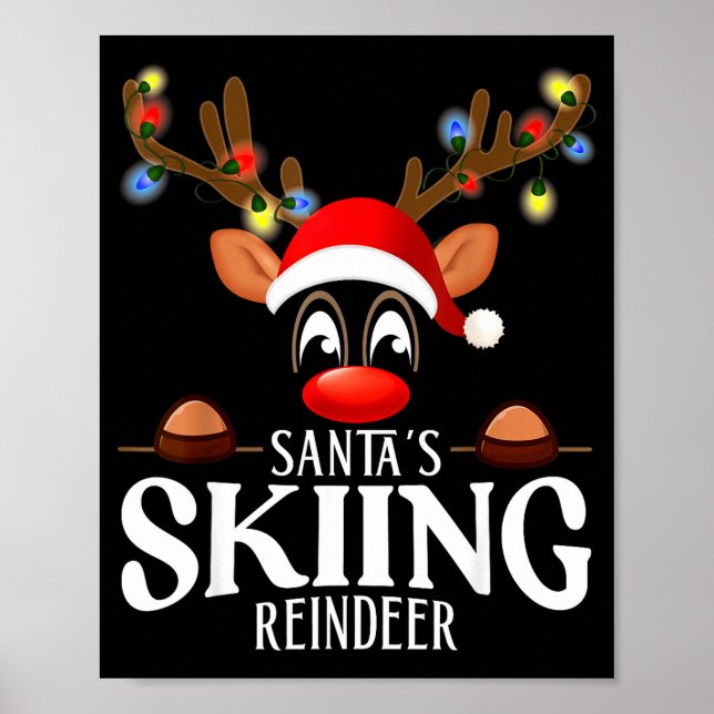 Poster Pijamas combinando natal engraçado do renascimento (Frente)