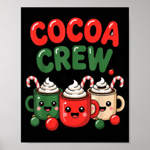 Poster Pijamas de Chocolate Quente de Natal da Cocoa Crew