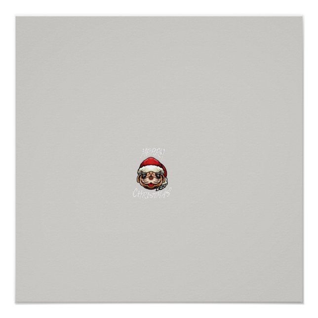 Póster Pijamas de Natal Engraçados para Cães Presente par (Frente)
