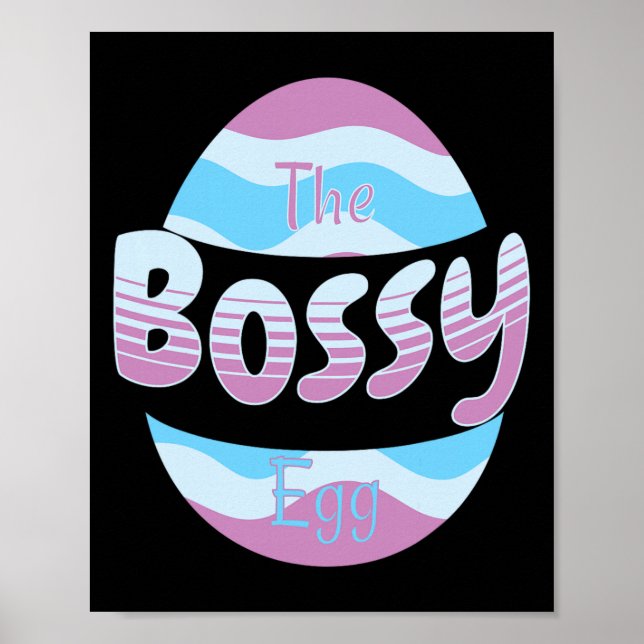Poster Pijamas e Roupas de Páscoa Combinando The Bossy Ea (Frente)