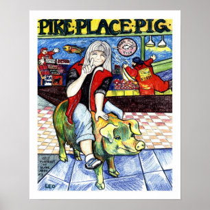 Poster Pike Place Pig