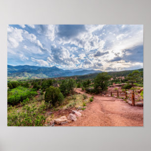 Poster Pikes Colorado Pikes Evening Hike