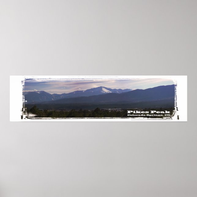 Póster Pikes Peak panorama (Frente)