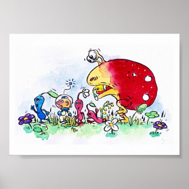 Poster Pikmin Chase (Frente)