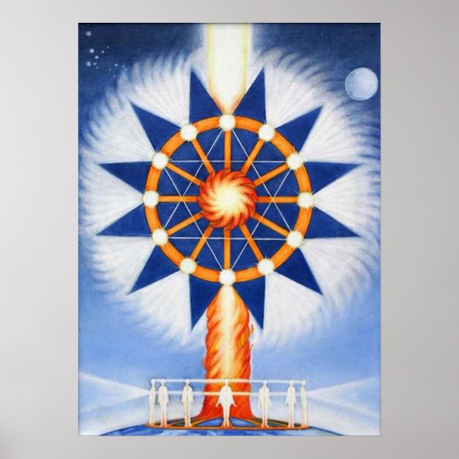 Póster Pilar de Fogo e Vontade Espiritual (Frente)