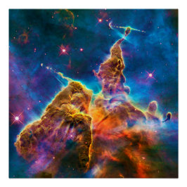 Póster Pilar e Jatos na Nebulosa Carina