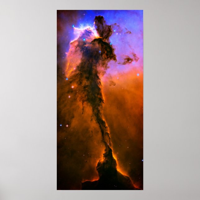 Poster Pilares da Criação da Imagem Espacial da Nebulosa  (Frente)