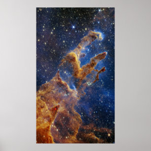 Poster Pilares da Criação Nebulosa da Águia Telescópio We