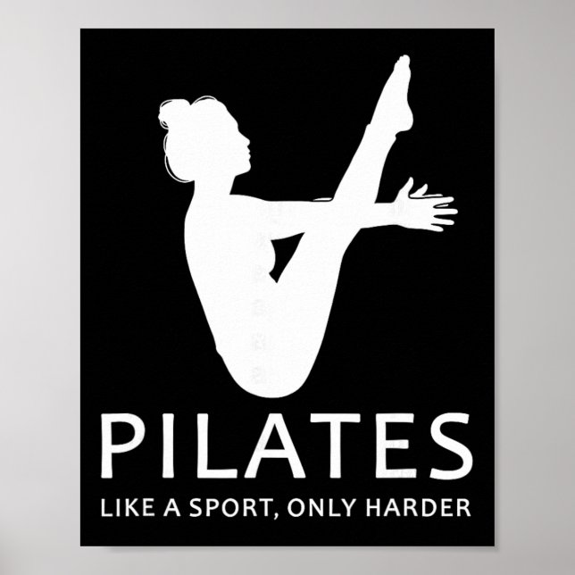 Poster Pilates Como Um Esporte Só Que Mais Difícil Piada  (Frente)
