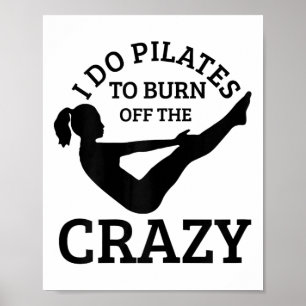 Poster Pilates Engraçado Instrutor de Pilates de Ioga Esp