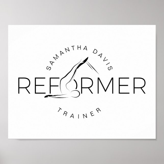 Poster Pilates Instrutor Pilates Palavra de Reforma (Frente)