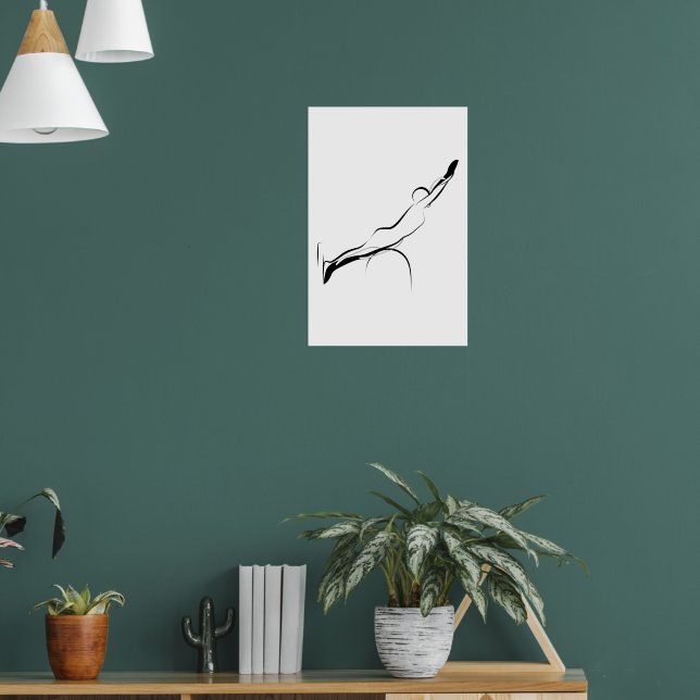 Poster Pilates Swan pose - cano da escada (Sala de Estar 1)