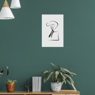 Poster Pilates Tendon stetetetch Pose - Cadeira Wunda