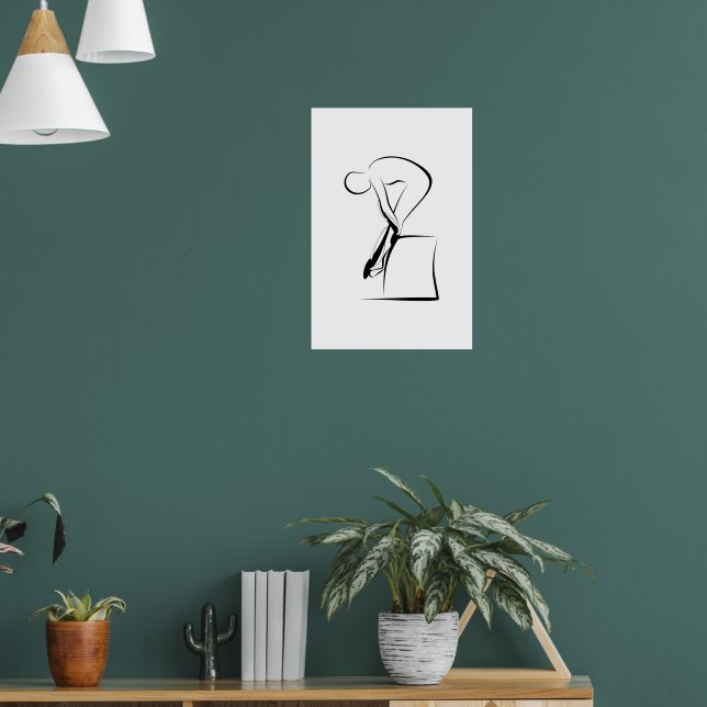 Poster Pilates Tendon stetetetch Pose - Cadeira Wunda (Sala de Estar 1)