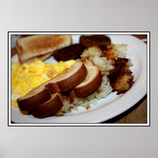 Póster Pilha de café da manhã (Frente)