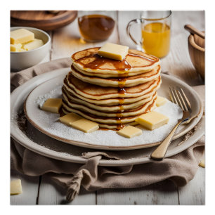 Póster Pilha de Panquecas