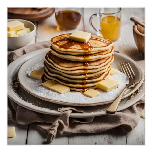 Póster Pilha de Panquecas (Frente)