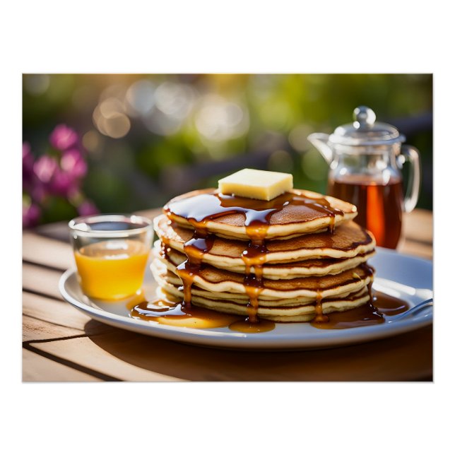 Póster Pilha De Panquecas (Frente)