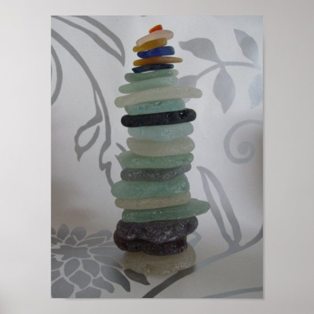 Poster pilha de seaglass (Frente)
