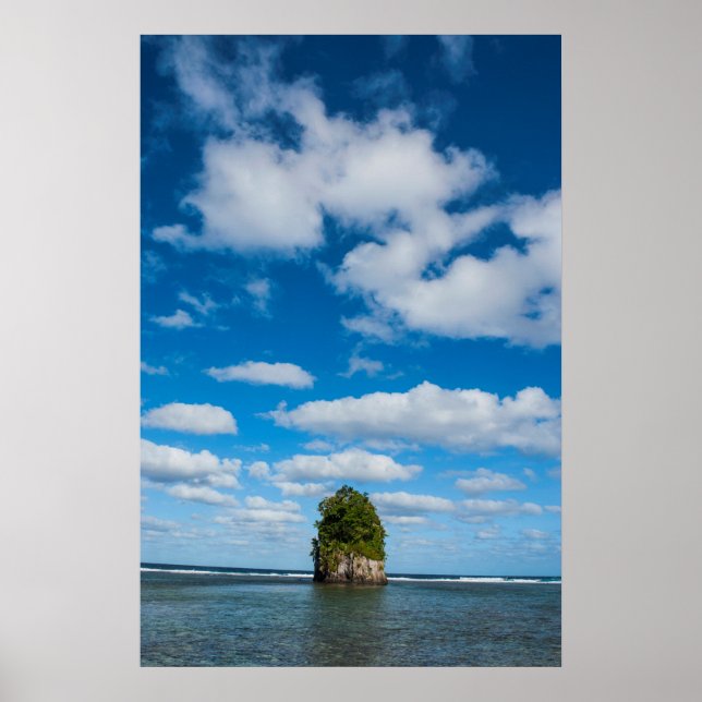 Poster Pilha Marítima Circundada Por Oceano (Frente)