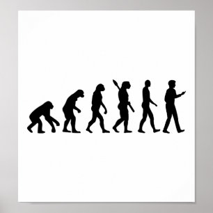 Póster Pilha Smartphone da evolução