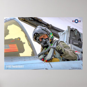 Poster PILOTO A-10C THunderBOLT II