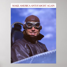 Poster Piloto Americano da Segunda Guerra Mundial MAAFA