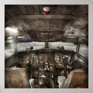 Poster Piloto - Cabine de pilotagem - Precisamos de um ou