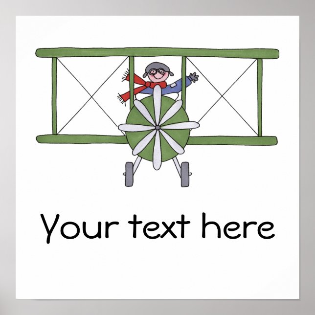 Poster Piloto de avião (Frente)