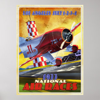 Poster Piloto de avião de Vintage