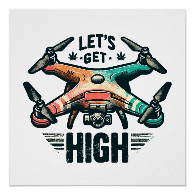 Póster Piloto de drone (Frente)