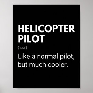 Poster Piloto de Helicóptero Dito Engraçado