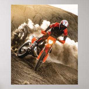 Poster Piloto de Motocross