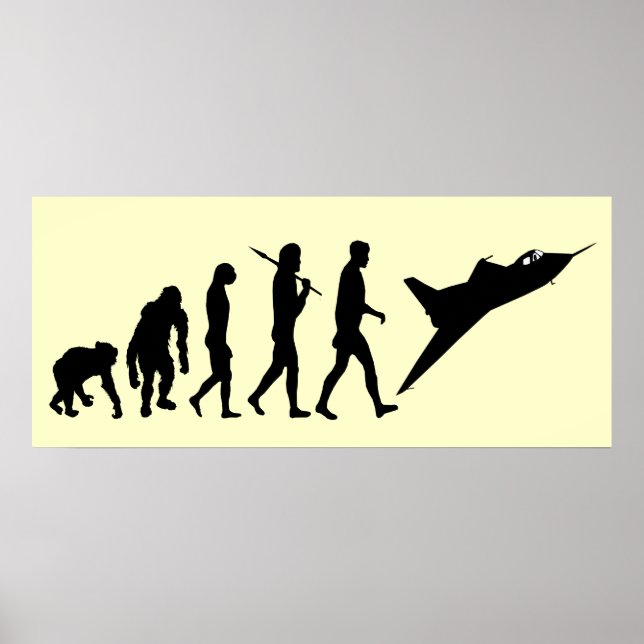 Póster Piloto de voo piloto de combate Piloto de Força Aé (Frente)