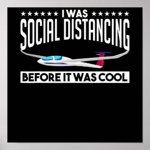 Poster Piloto-piloto de planador de planadores voador Pre