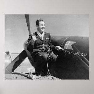 Póster Piloto RAF dinamarquês