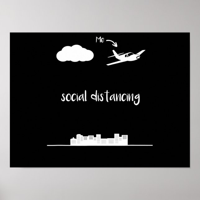 Poster Piloto Voando Este É Meu Presente De Distância Soc (Frente)