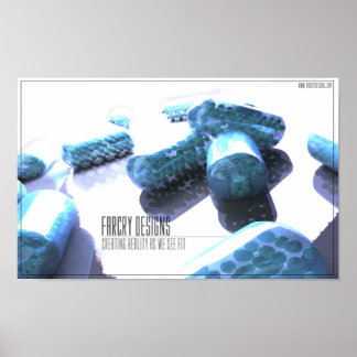 Póster Pílula de design para corrigir o que é o Ail